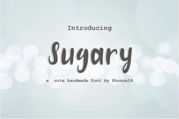 Sugary: A Display Font for Creative Impact
